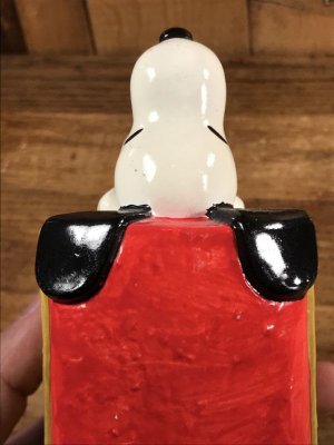 スヌーピー ビンテージ コインバンク 陶器 70年代