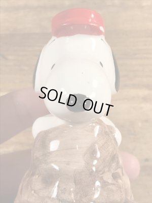 スヌーピー　ビンテージ　ペーパーウェイト　陶器　70年代