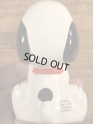 スヌーピー ビンテージ ペン立て 陶器 70年代