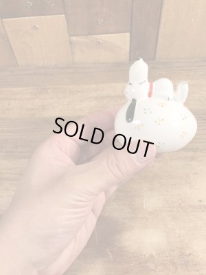 スヌーピー ビンテージ コインバンク 陶器 70年代