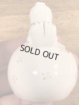 スヌーピー ビンテージ コインバンク 陶器 70年代