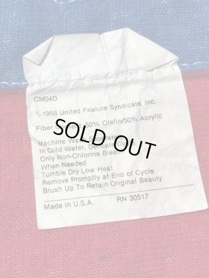 スヌーピー　ヴィンテージ　ラグマット　ピーナッツ　70~80’s