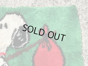 スヌーピー ビンテージ ラグマット ピーナッツ 70年代