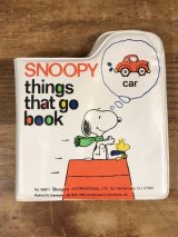 Peanuts Snoopy Things That Go Vinyl Book　スヌーピー　ビンテージ　ビニール絵本　90年代