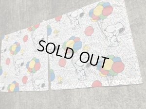 スヌーピー　ビンテージ　カーテンセット　ウッドストック　80年代