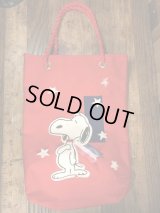 Peanuts Snoopy Tote Bag　スヌーピー　ビンテージ　手提げかばん　トートバッグ　70年代