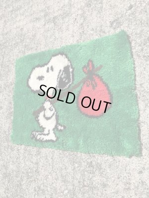 スヌーピー ビンテージ ラグマット ピーナッツ 70年代