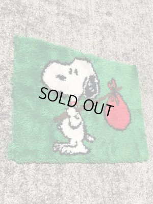 スヌーピー ヴィンテージ ラグマット ピーナッツ 70’s