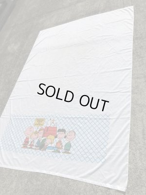 スヌーピー ビンテージ ベッドシーツ ピーナッツギャング 70年代