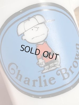 チャーリーブラウン ヴィンテージ マグカップ スヌーピー ミルクガラス