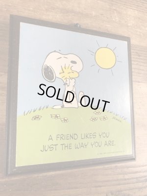 スヌーピー　ビンテージ　壁掛け　ウッドストック　70年代