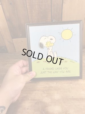 スヌーピー　ヴィンテージ　壁掛け　ウッドストック　70’s