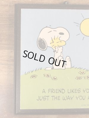 スヌーピー　ビンテージ　壁掛け　ウッドストック　70年代