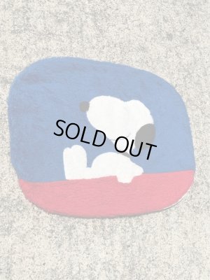 スヌーピー　ヴィンテージ　ラグマット　ピーナッツ　70~80’s