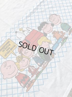 スヌーピー ヴィンテージ フラットシーツ ピーナッツギャング 生地