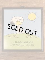 Hallmark Peanuts Snoopy “A Friend...” Wall Plaque　スヌーピー　ビンテージ　壁掛け　ウッドストック　70年代