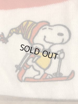 スヌーピー ビンテージ ニット帽 ピーナッツ 70年代