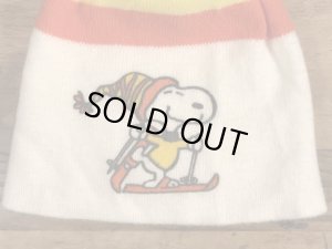 スヌーピー ヴィンテージ ニット帽 ピーナッツ 70’s