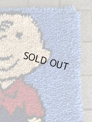 チャーリーブラウン ビンテージ ラグマット スヌーピー 70年代