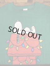 Peanuts Snoopy Christmas Light T-Shirt　スヌーピー　ビンテージ　Tシャツ　古着　2000年代~