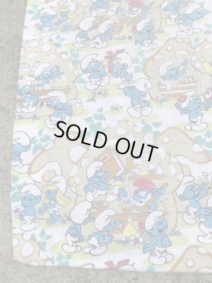 スマーフ　ヴィンテージ　ボックスシーツ　生地　80年代