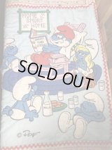 Home Smurf Baby Comforter　スマーフ　ビンテージ　敷物　お布団　80年代