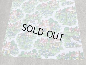 スマーフ ビンテージ フラットシーツ 生地 80年代