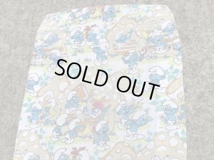 スマーフ　ヴィンテージ　ボックスシーツ　生地　80年代