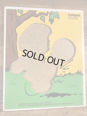 スマーフ　ヴィンテージ　ウッドパズル　80’s