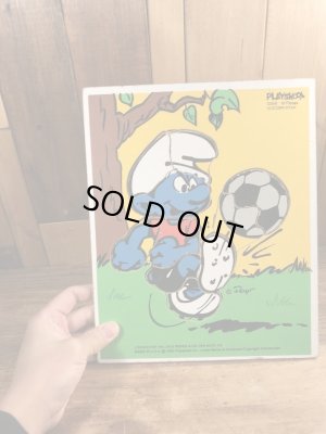 スマーフ　ヴィンテージ　ウッドパズル　80’s