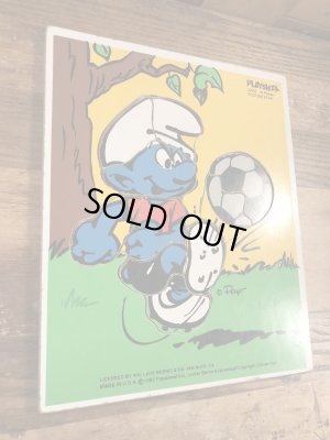 スマーフ　ビンテージ　ウッドパズル　80年代