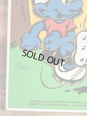 スマーフ　ヴィンテージ　ウッドパズル　80’s