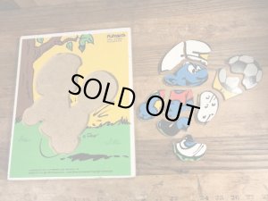 スマーフ　ビンテージ　ウッドパズル　80年代