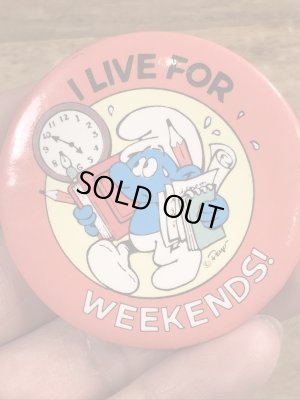 スマーフ　ビンテージ　缶バッジ　80年代