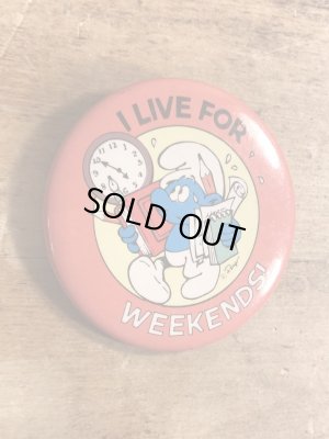 スマーフ　ビンテージ　缶バッジ　80年代