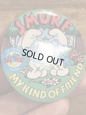 Smurf　ビンテージ　缶バッジ　スマーフ　80年代