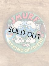 Smurf “My Kind Of Friend” Pinbacks　スマーフ　ビンテージ　缶バッジ　80年代