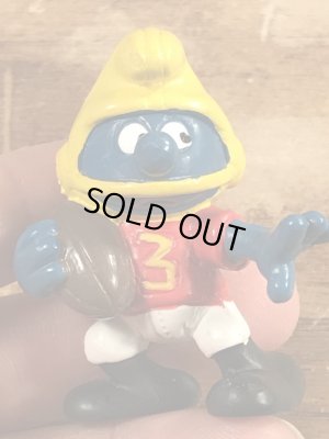 スマーフ　ビンテージ　PVCフィギュア　ラグビー　80年代