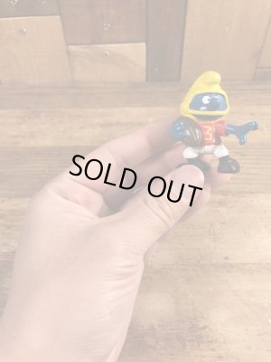 スマーフ　ヴィンテージ　PVCフィギュア　ラグビー　80’s