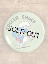 Smurf “Soccer Smurf” Pinbacks　スマーフ　ビンテージ　缶バッジ　80年代