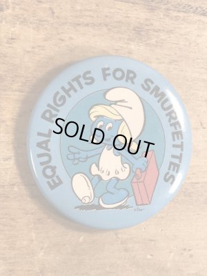 スマーフ　ビンテージ　缶バッジ　スマーフェット　80年代