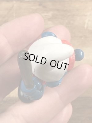 スマーフ　ビンテージ　PVCフィギュア　野球　80年代