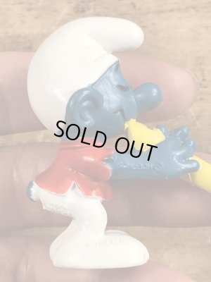 スマーフ　ビンテージ　PVCフィギュア　縦笛　70年代