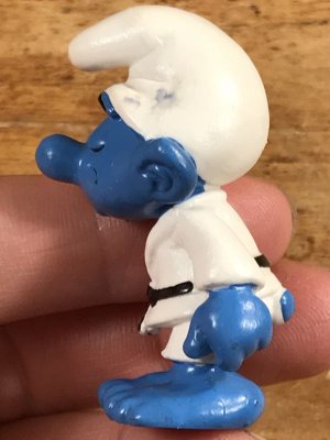 Smurf ヴィンテージ PVCフィギュア 空手 80’s