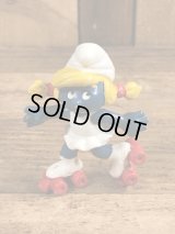 Schleich Smurfette “Roller Skates” PVC Figure　スマーフェット　ビンテージ　PVCフィギュア　80年代