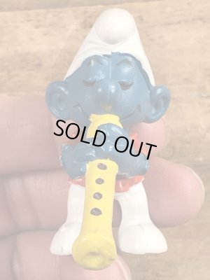 スマーフ　ビンテージ　PVCフィギュア　縦笛　70年代