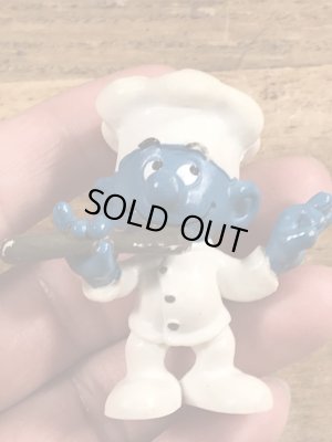 スマーフ　ビンテージ　PVCフィギュア　シェフ　70年代