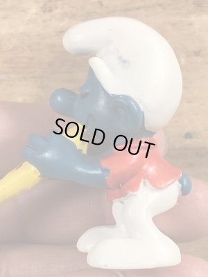 スマーフ　ビンテージ　PVCフィギュア　縦笛　70年代