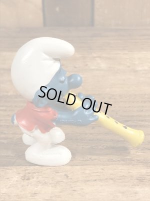 スマーフ　ビンテージ　PVCフィギュア　縦笛　70年代