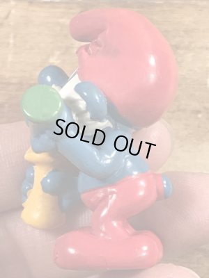 パパスマーフ　ヴィンテージ　PVCフィギュア　科学者　80’s